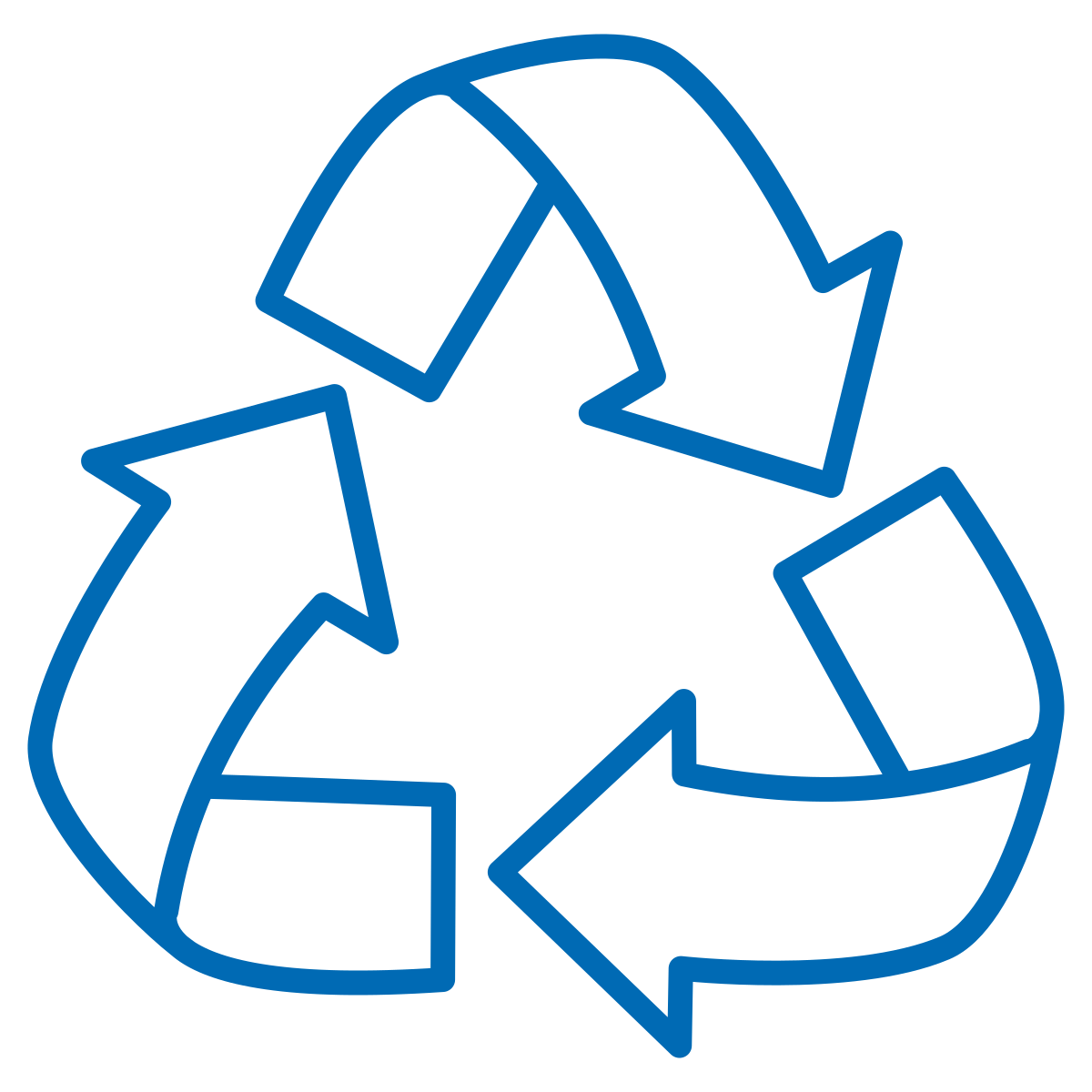 Icon of a recycling symbol