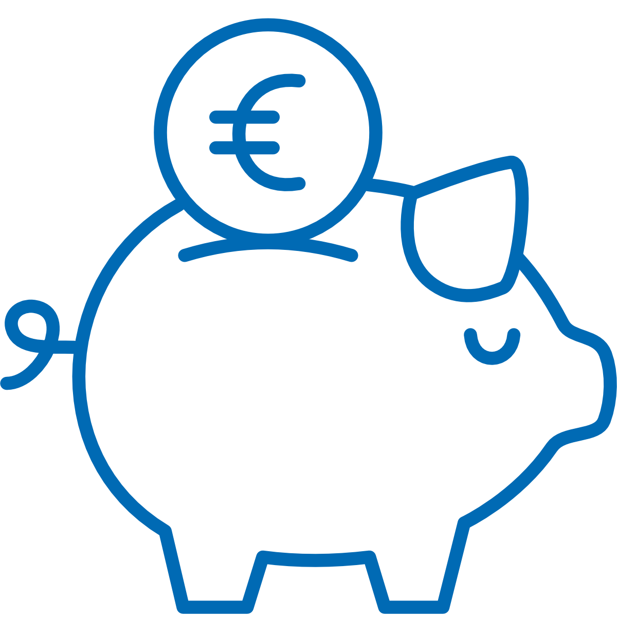 Icon of a piggy bank