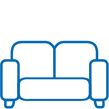 Comfortable looking settee