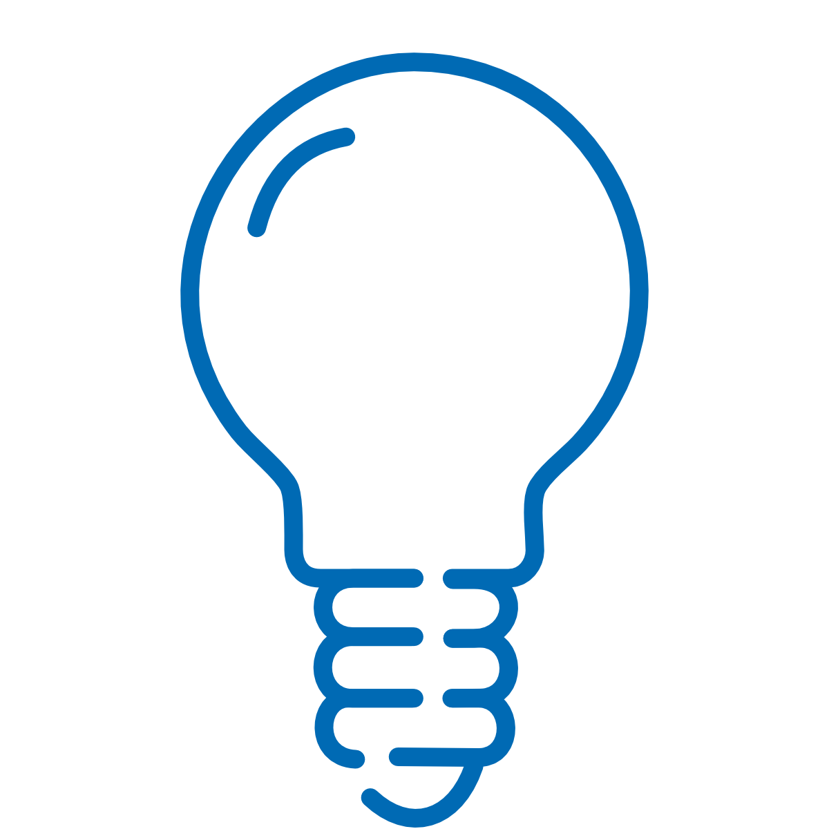 Icon of a light bulb